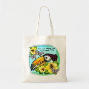 toucan hibiscus tobag tygkasse