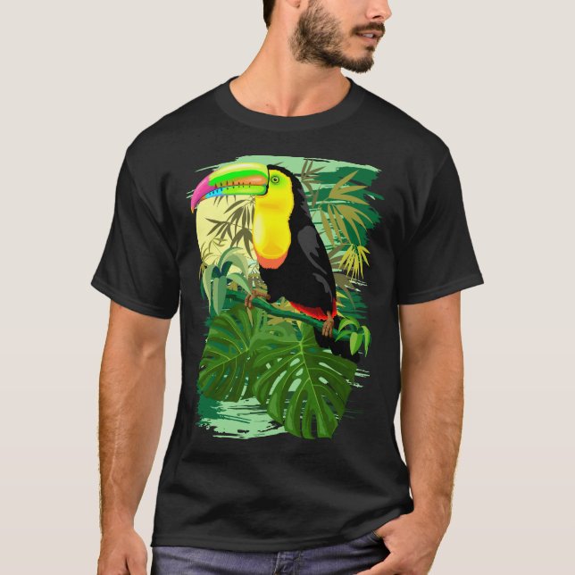 Toucan i den gröna Amazonia rainforesten T Shirt (Framsida)