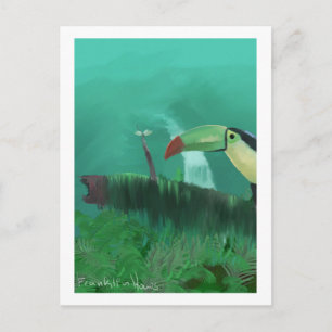 Toucan i regnskogen vykort
