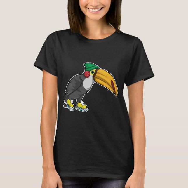 Toucan Ice-skridskor T Shirt (Framsida)