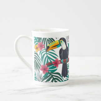 Toucan inspirerad Mugg Benporslin Mugg