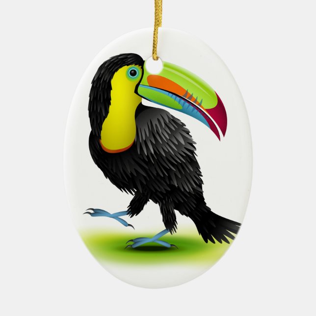 Toucan Julgransprydnad Keramik (Framsidan)