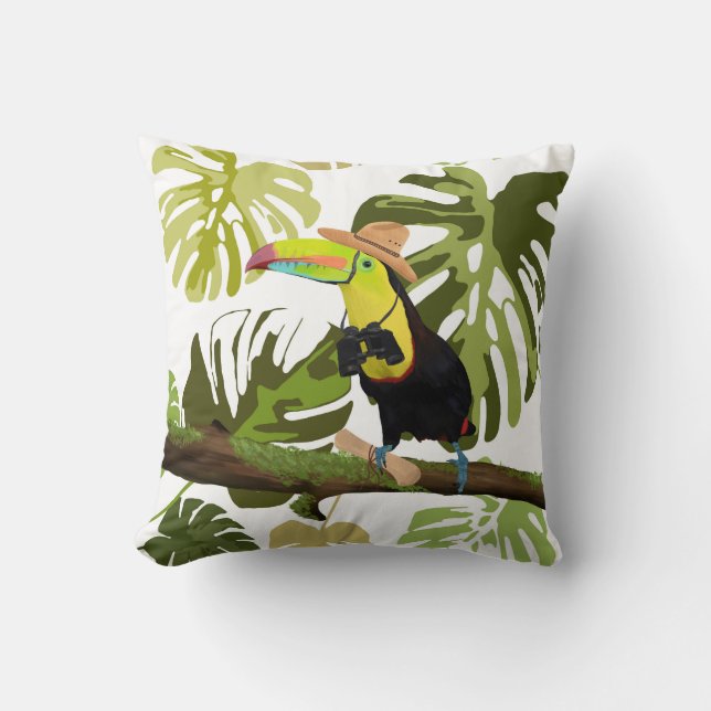 Toucan Jungle Explorer Kudde (Framsida)