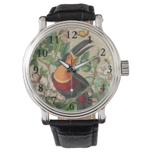 Toucan Jungle Tropical Bird BeSnyque Antique Armbandsur