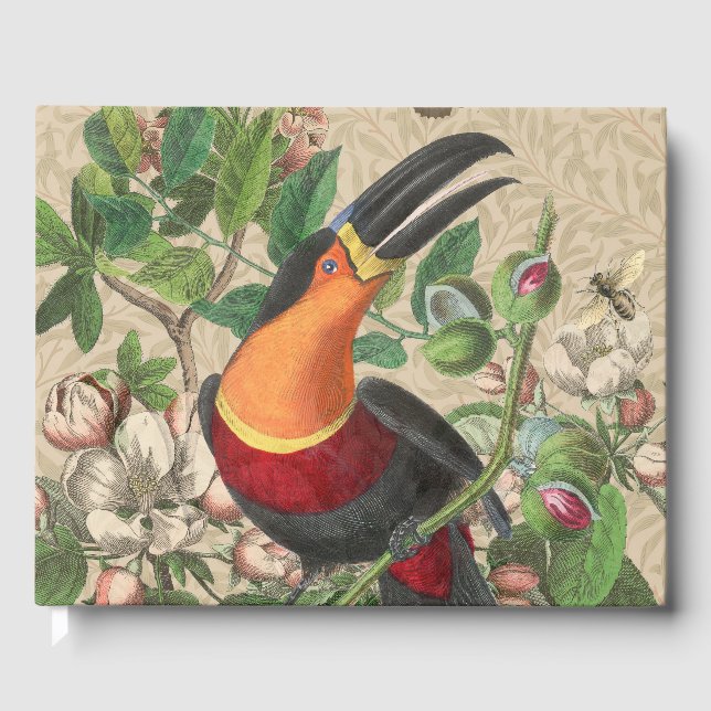 Toucan Jungle Tropical Bird BeSnyque Antique Gästböcker (Framsida)