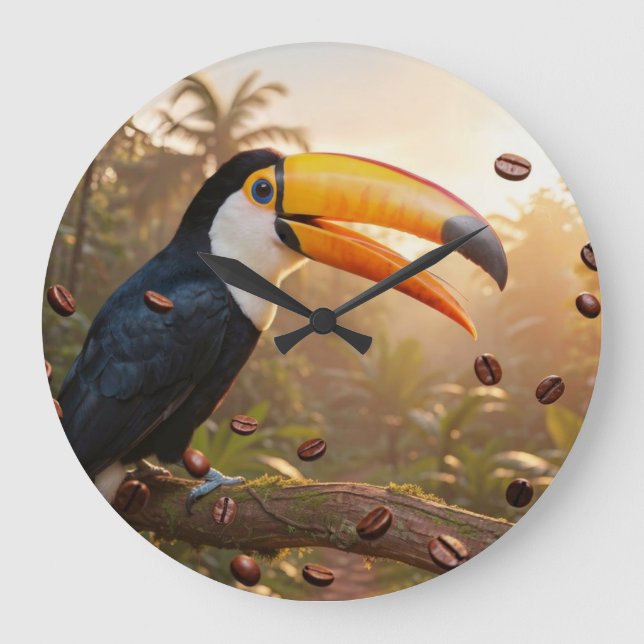 TOUCAN - KAFFEDRONNING STOR KLOCKA (Framsida)