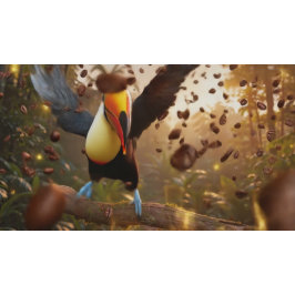 TOUCAN - KAFFEDRONNINGEN PRYDNADSKUDDE