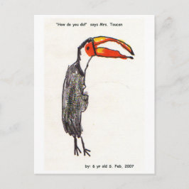 Toucan Kids Art Postcard Vykort
