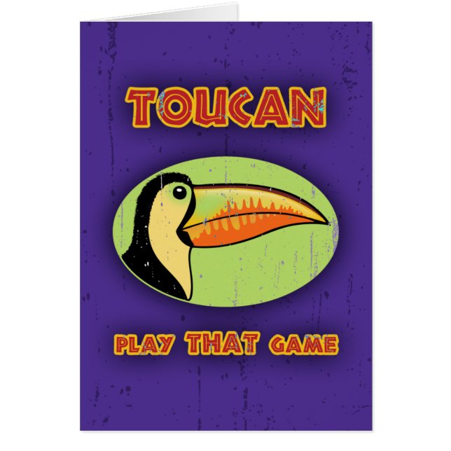 Toucan lek SOM spelar Hälsningskort (Framsidan)