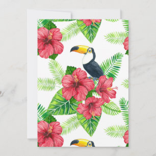 Toucan och tropiska bouquet