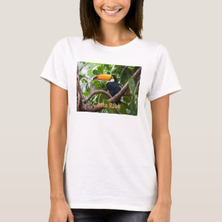 Toucan på den grenfågelCosta Rica T-tröja Tee Shirt