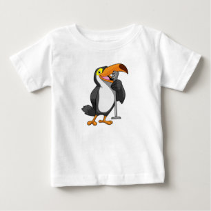 Toucan på Music med mikrofon T Shirt