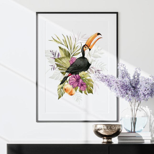Toucan Parrot Watercolor Art Poster (Skapare uppladdad)