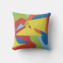 Toucan Pop Abstract Throw Pillow Kudde