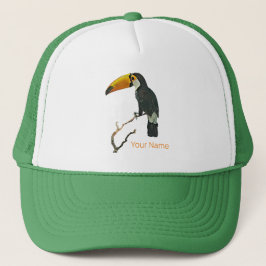 Toucan Porträtt Animal Tropical Bird Design Keps