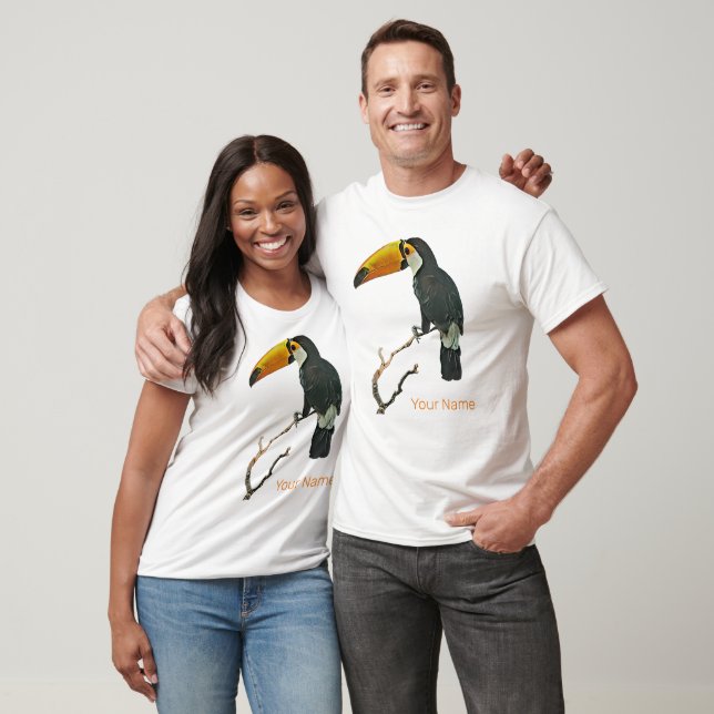 Toucan Porträtt Animal Tropical Bird Design T Shirt (Unisex)