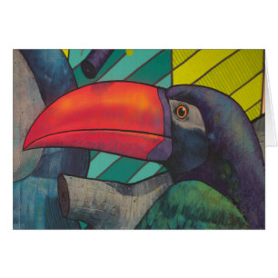 Toucan Porträtt Graffiti OBS Kort