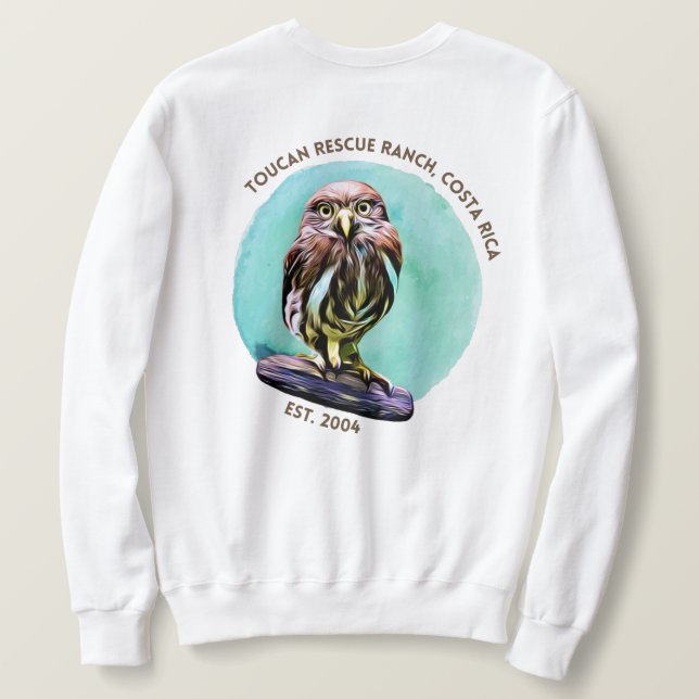 Toucan Rädding Ranch - Pygmy Uggla Sweatshirt (Design baksida)