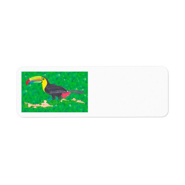 TOUCAN RETURADRESS ETIKETT (Framsidan)