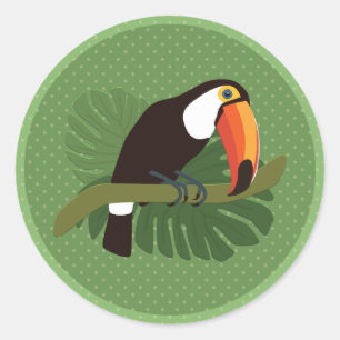Toucan Runt Klistermärke