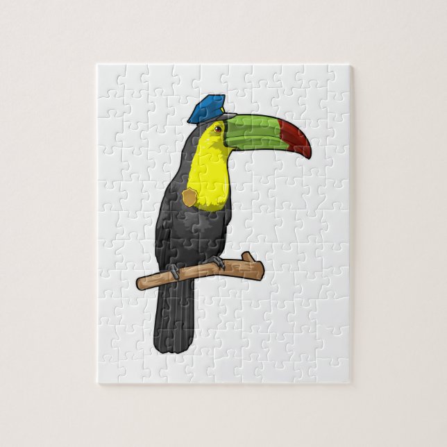 Toucan som polis pussel (Vertikal)