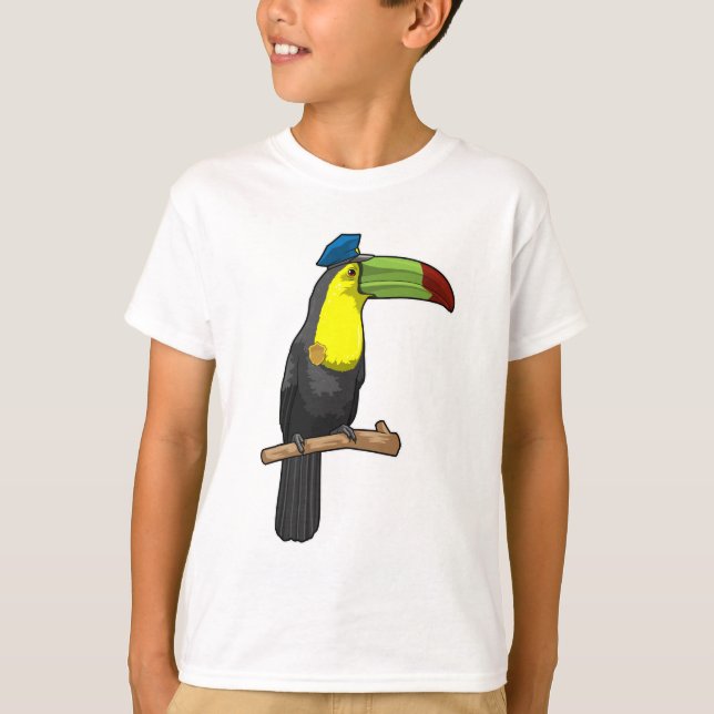 Toucan som polis t shirt (Framsida)