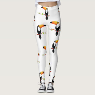 Toucan Swainson Black Färg Leggings
