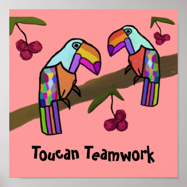Toucan Teamwork Poster (Framsidan)