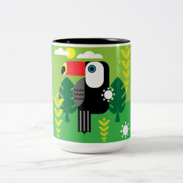 Toucan Tropical Bird Älskare Två-Tonad Mugg