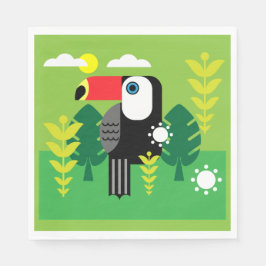 Toucan Tropical Bird Pappersservett