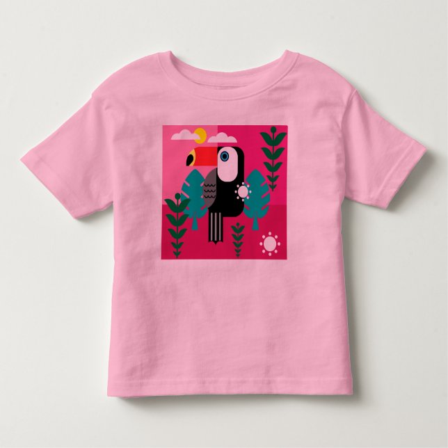 Toucan Tropical Bird T Shirt (Framsida)