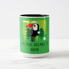 Toucan Tropical Bird Två-Tonad Mugg
