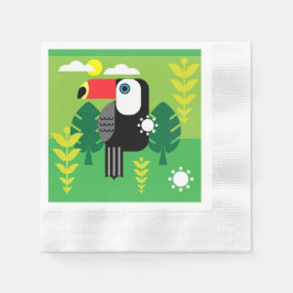 Toucan Tropical Birds Pappersservett