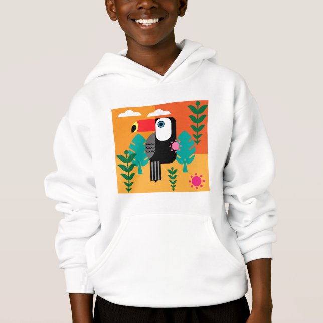 Toucan Tropical Birds T Shirt (Framsida)