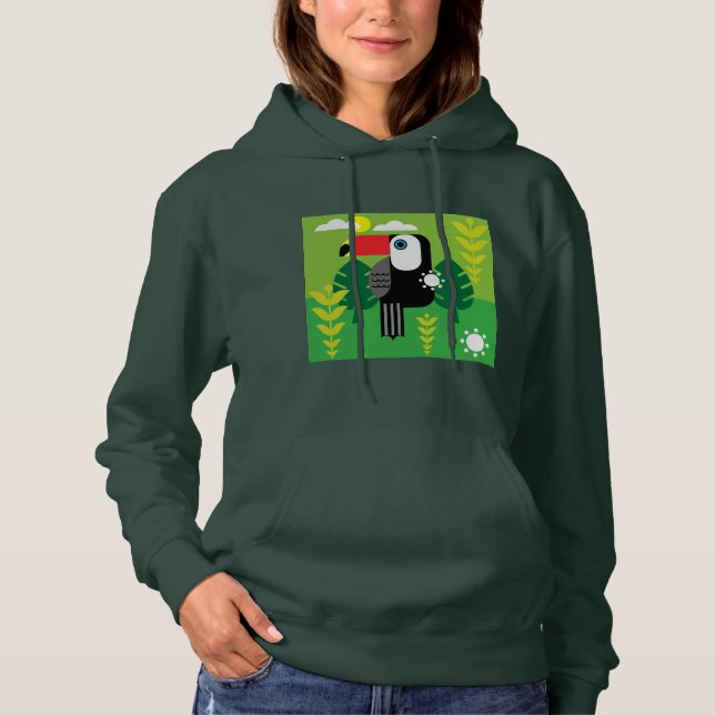 Toucan Tropical Birds T Shirt (Framsida)