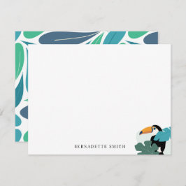 Toucan Tropical Löv Stationery Note Card Anteckningskort