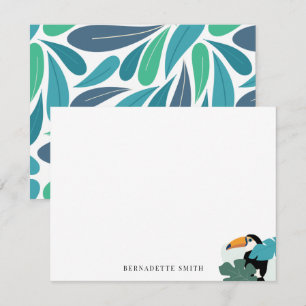 Toucan Tropical Löv Stationery Note Card Anteckningskort