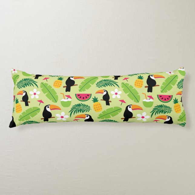 Toucan Tropical Summer Kroppskudde (Framsidan)
