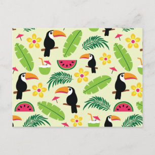 Toucan Tropical Summer Mönster Vykort