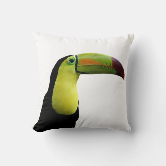 Toucan tropiskt exotiskt fotodjur kudde (Framsida)