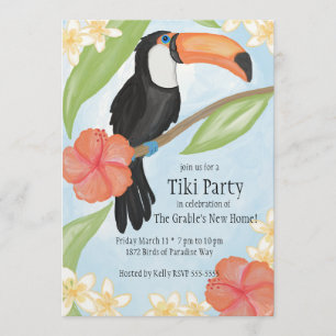 Toucan Watercolor Inbjudningar