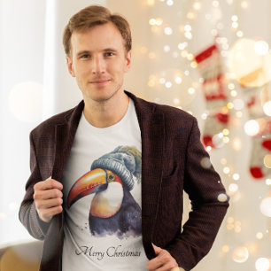 Toucan Winter Vibes, anpassningsbar T Shirt