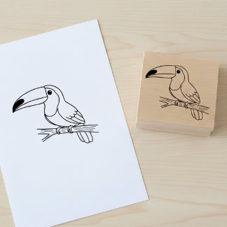 Toucan Wooden Art Stamp Stämpel