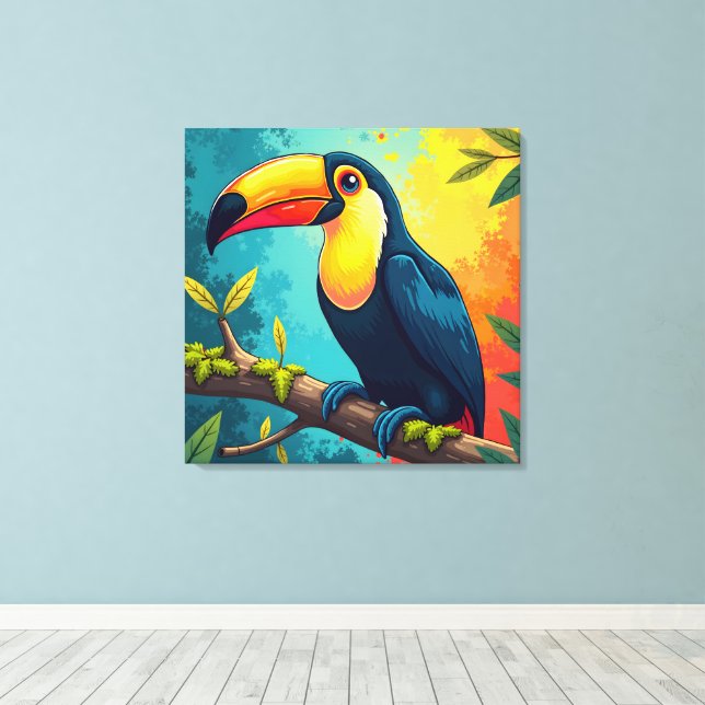 Toucans Canvastryck (Insitu (trägolv))