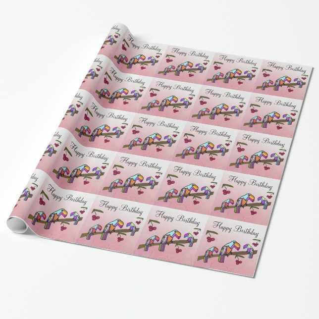 Toucans födelsedagsfest presentpapper (Utrullad)