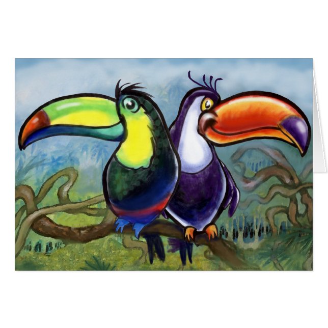 Toucans Hälsningskort (Framsidan Horizontal)
