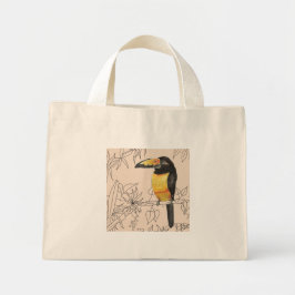 Toucans på ett litet Tote Mini Tygkasse