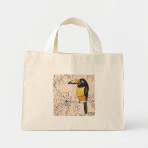 Toucans på ett litet Tote Mini Tygkasse