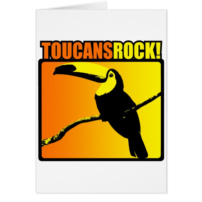 Toucans sten! hälsningskort (Framsidan)