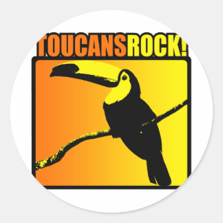 Toucans Sten! Runt Klistermärke